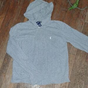 Ralph Lauren Men's Gray Zip-Up Sweater